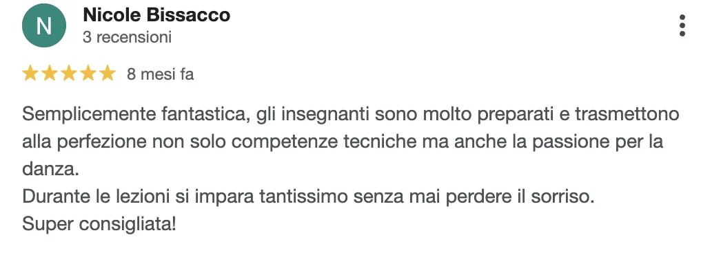 Recensione 3 di Tommy's Dance School